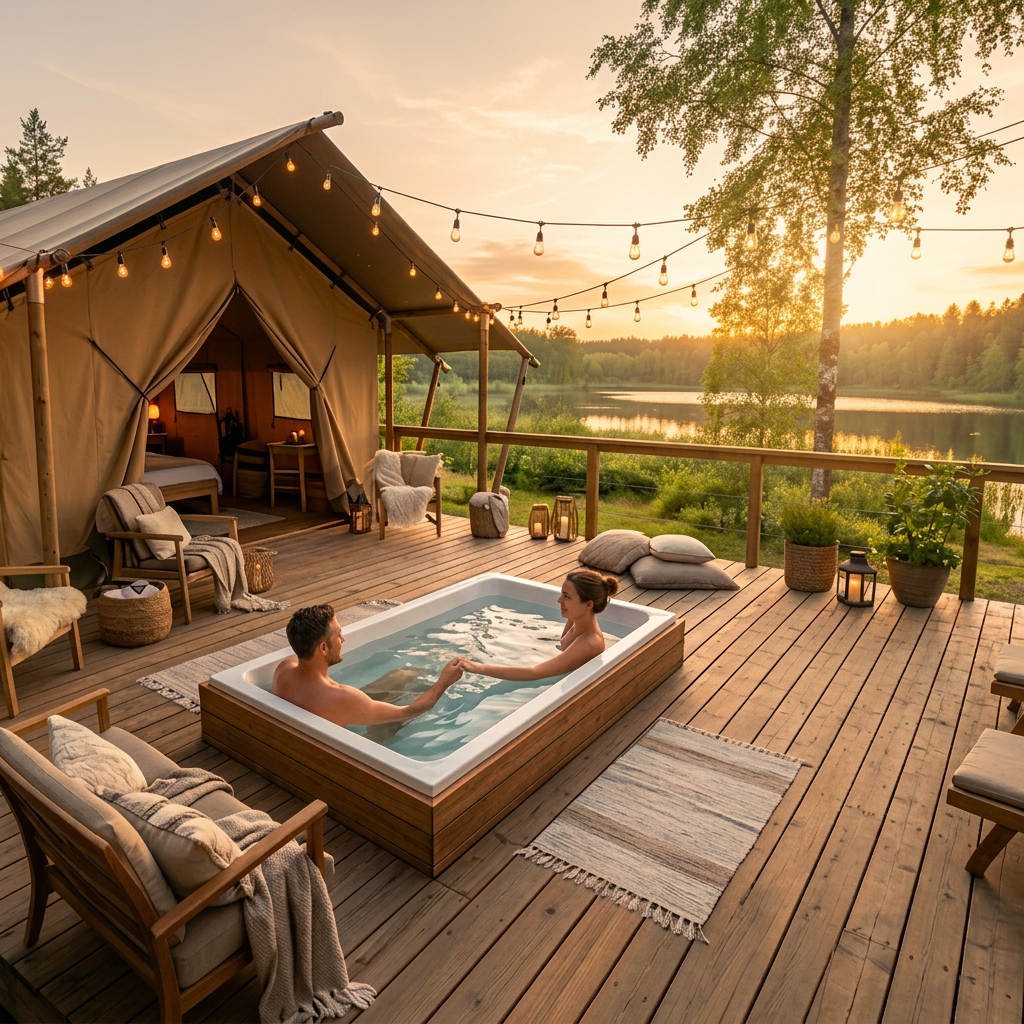 safari tent met privi hottub safari tent met privi hottub