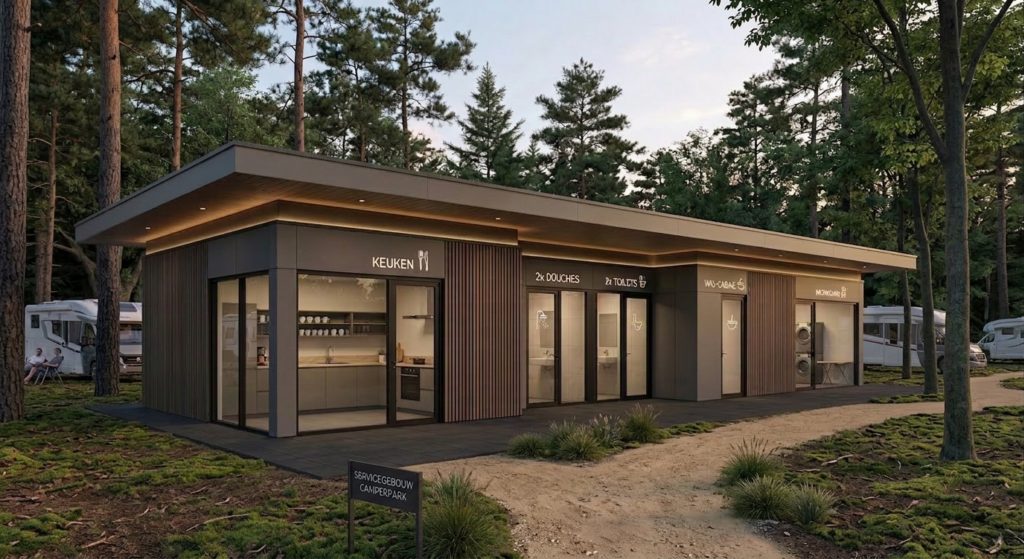 cervice gebouw campers